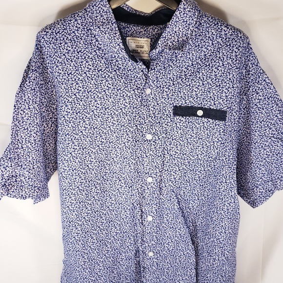 private member shrort sleeve floral pattern shirt - Picture 1 of 5